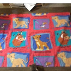 Disney Lion King Kids Twin Bed Sheet Vintage 90s Excellent Shape